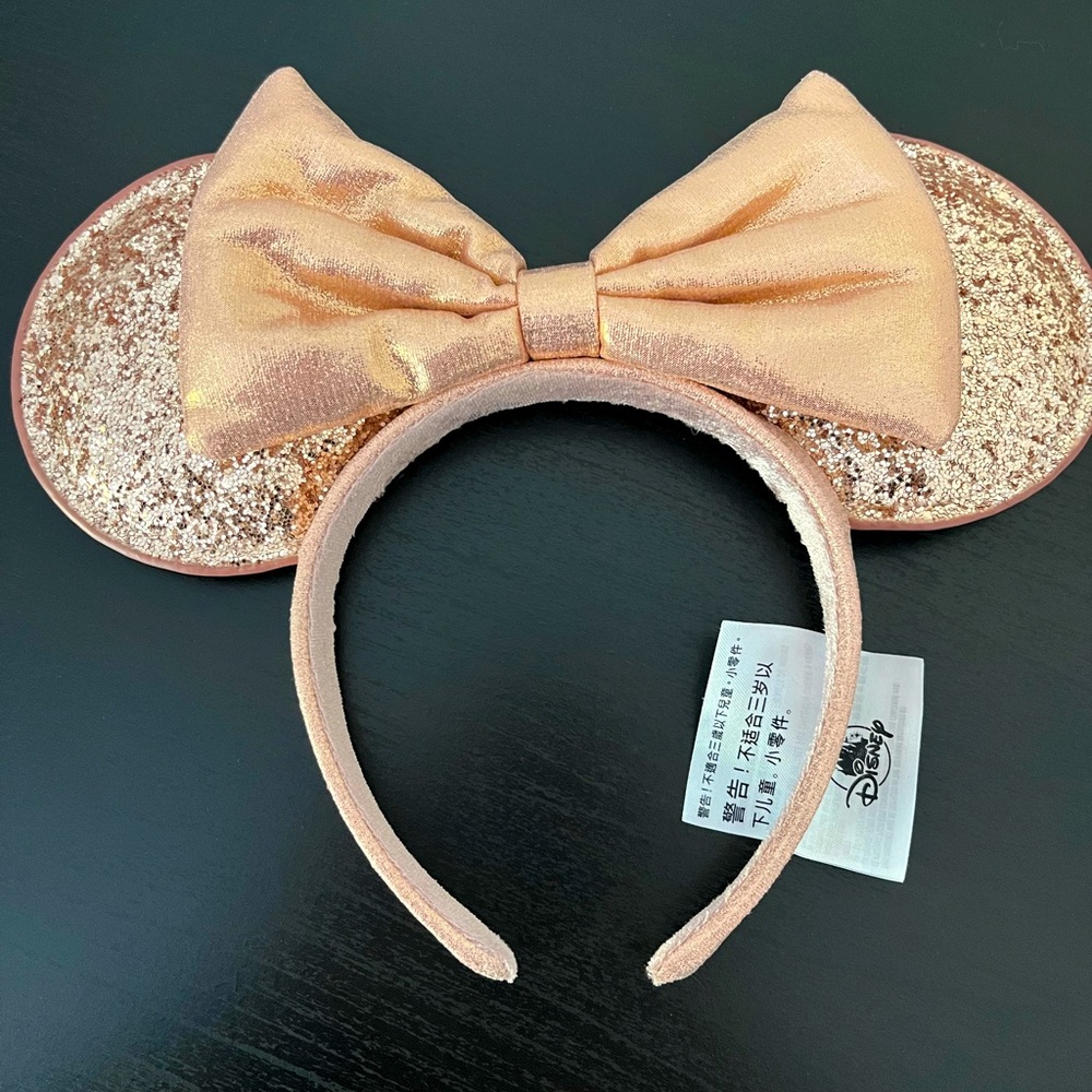 2019 Disney Parks Briar Rose Gold Collection Minnie Mouse Ears Headband